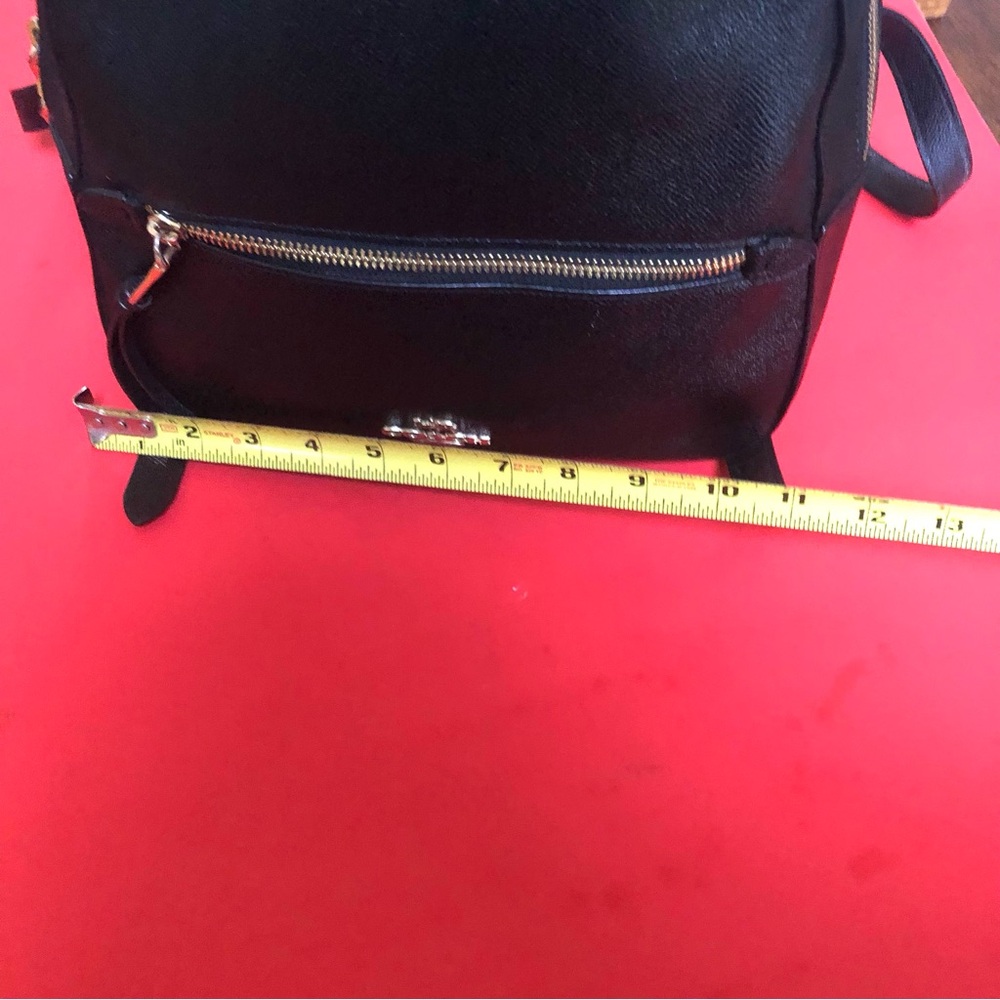 Coach Jordyn Black Leather Backpack - Picture 6 of 12
